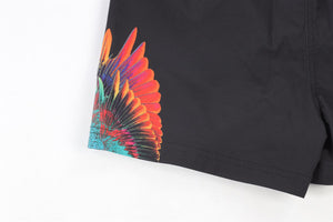 MARCELO BURLON BLACK KIDS BOYS SWIM SHORTS 10 YEARS
