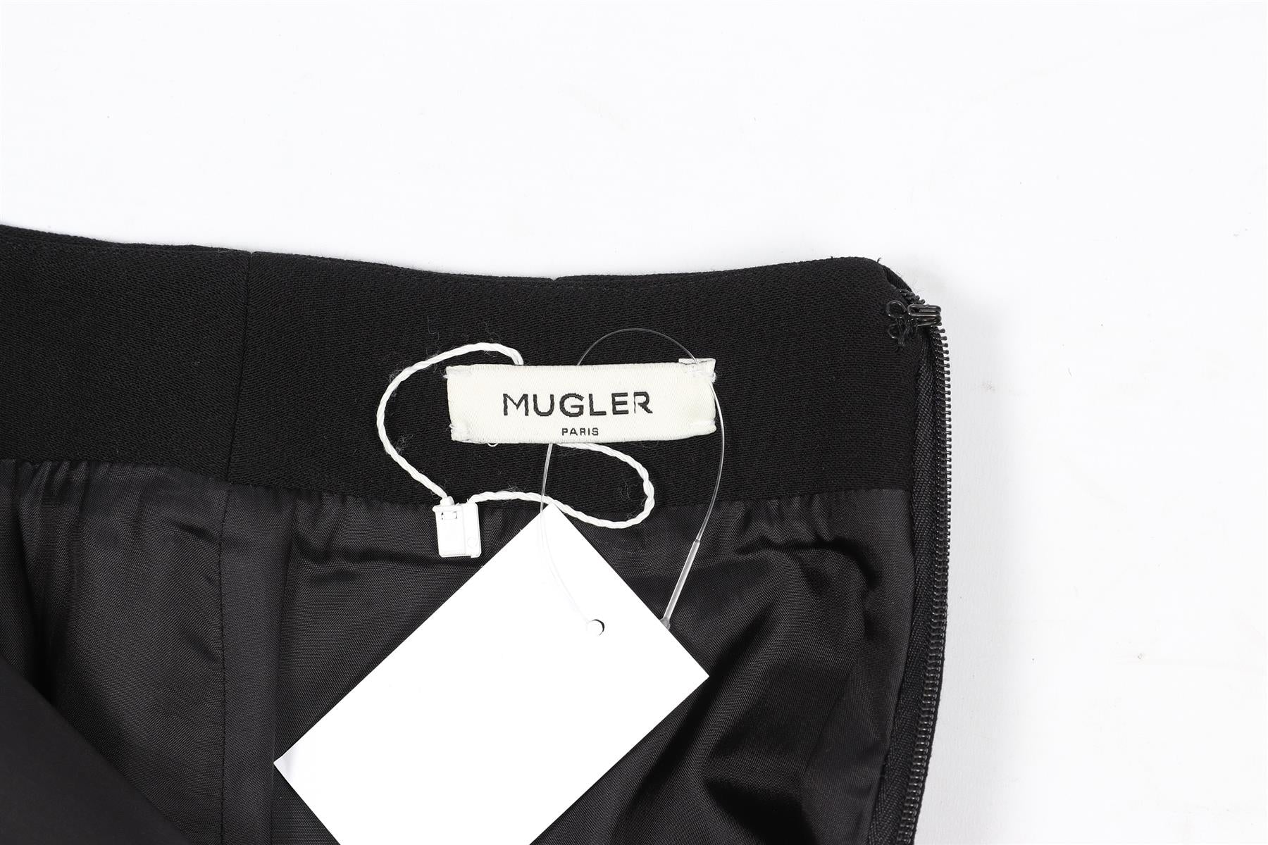 MUGLER WOOL MINI SKIRT FR 36 UK 8
