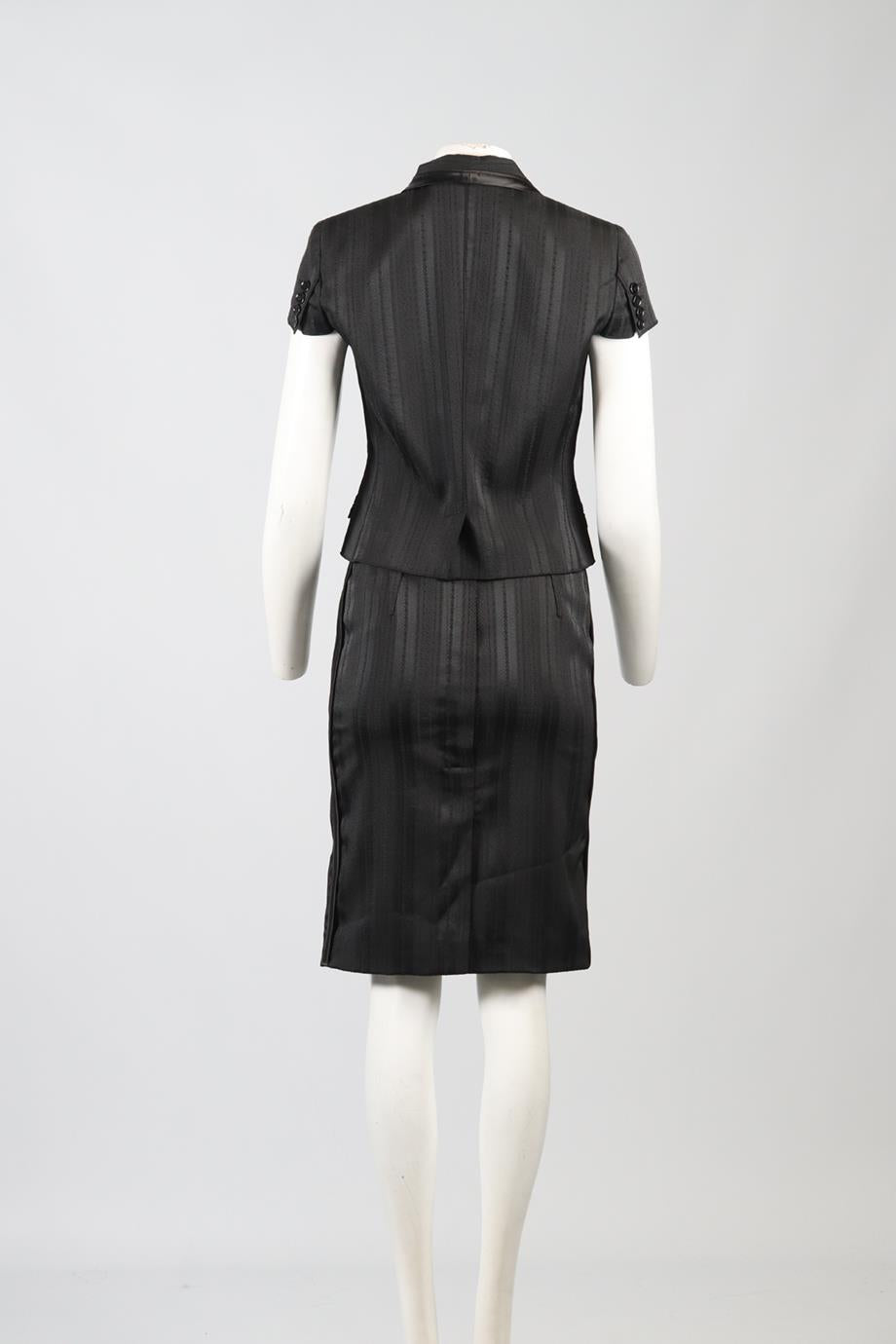 DOLCE & GABBANA SATIN SKIRT SUIT IT 40 UK 8