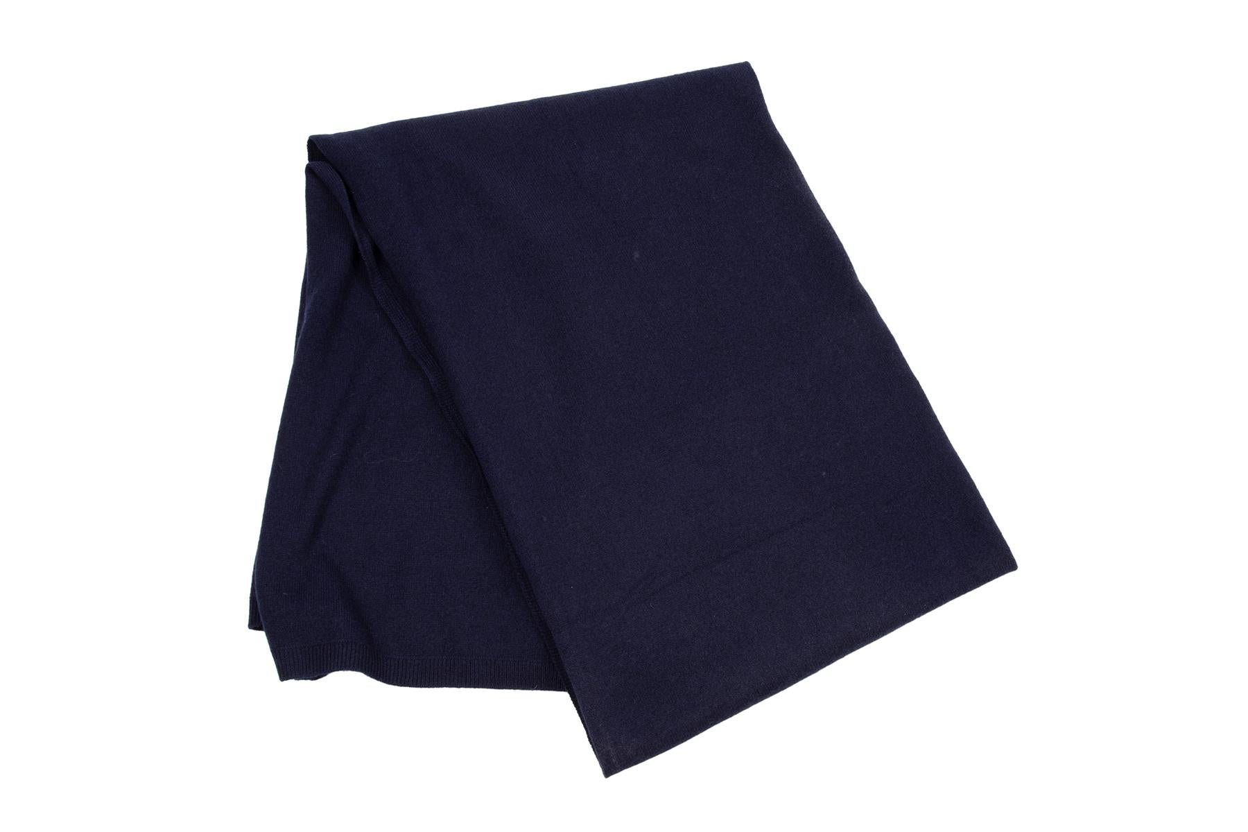 RISE & FALL NAVY CASHMERE SCARF ONE SIZE