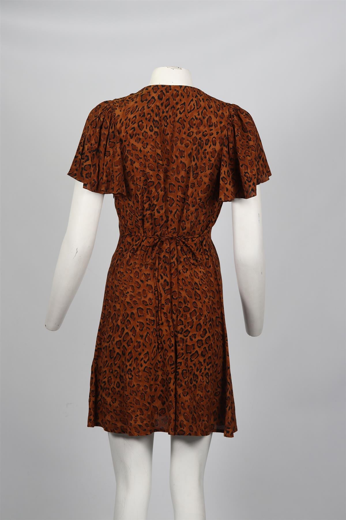 FAITHFULL THE BRAND RAYON MINI DRESS MEDIUM