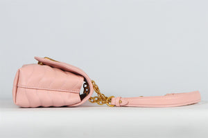 LOUIS VUITTON PINK NEW WAVE CHAIN MM LEATHER SHOULDER BAG