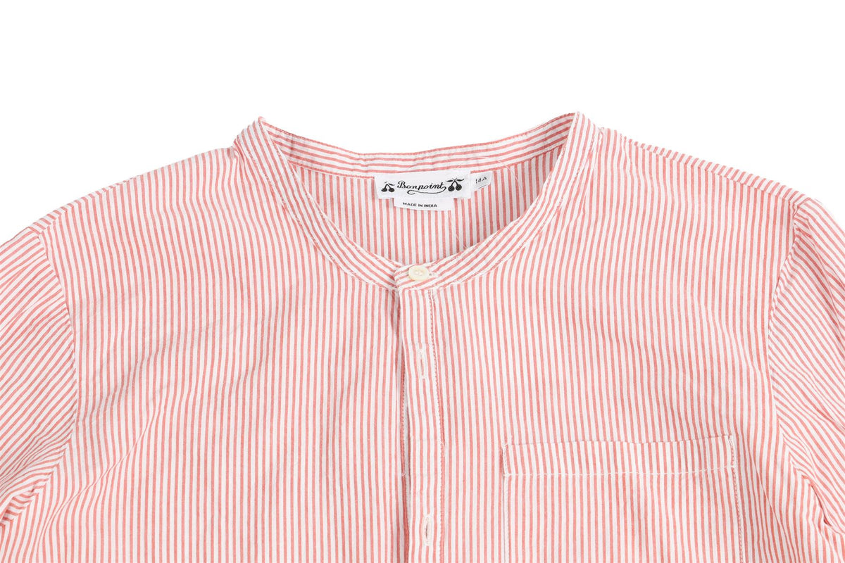 BONPOINT RED TEEN BOYS SHIRT 14 YEARS
