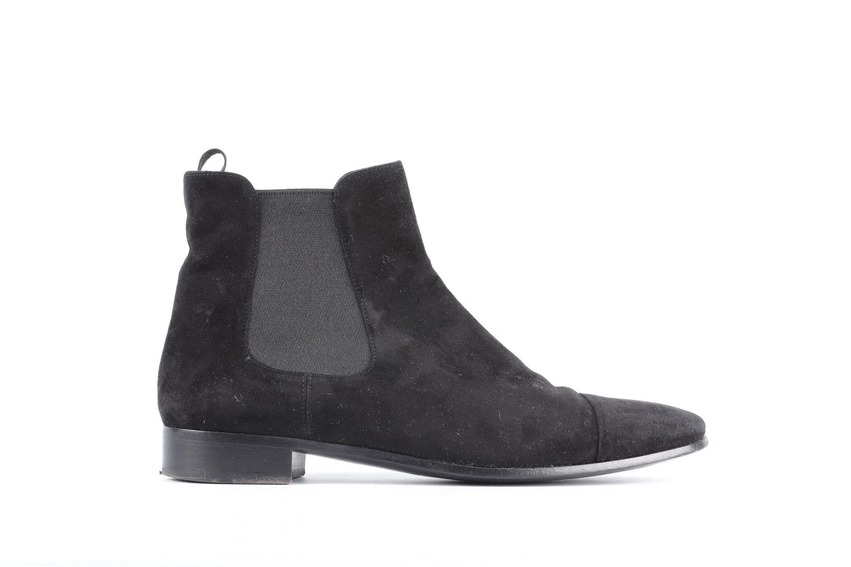PRADA BLACK SUEDE ANKLE BOOTS EU 38 UK 5 US 8