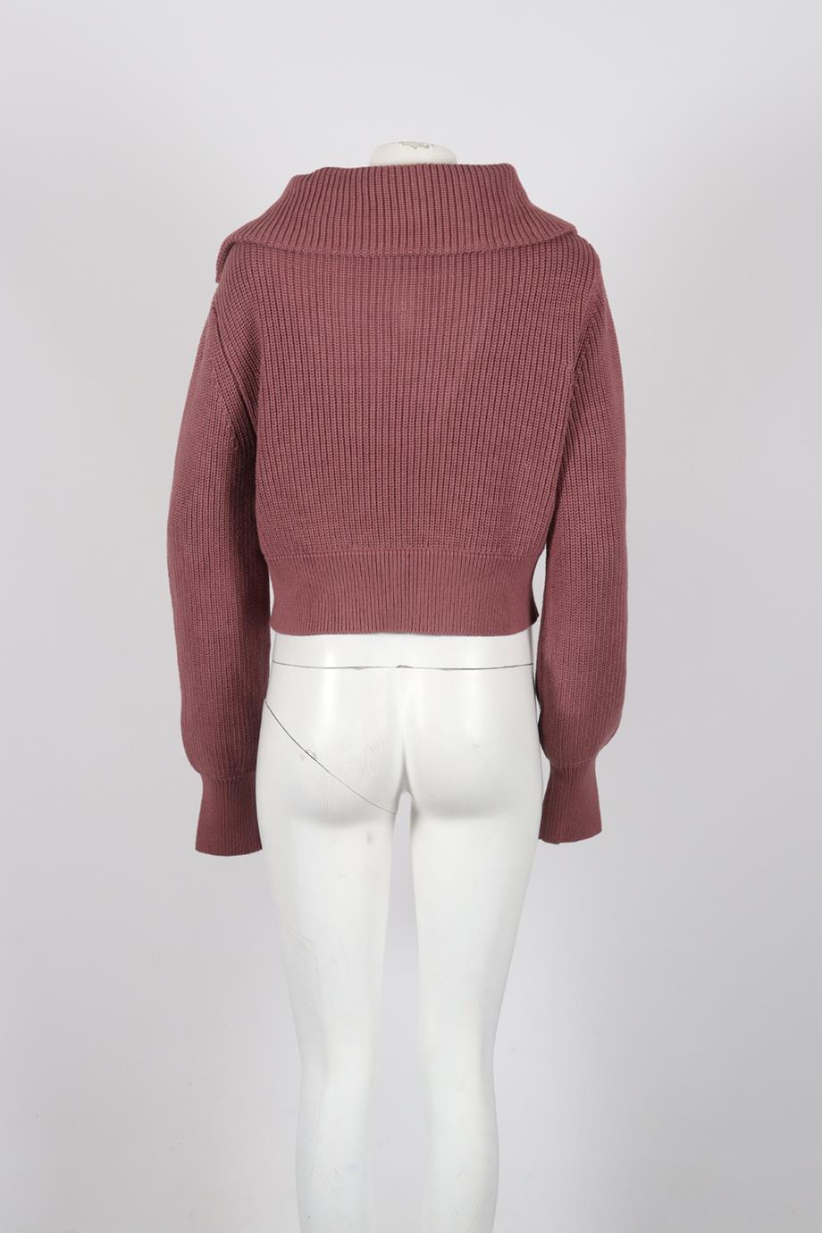 VARLEY RIBBED COTTON SWEATER SMALL