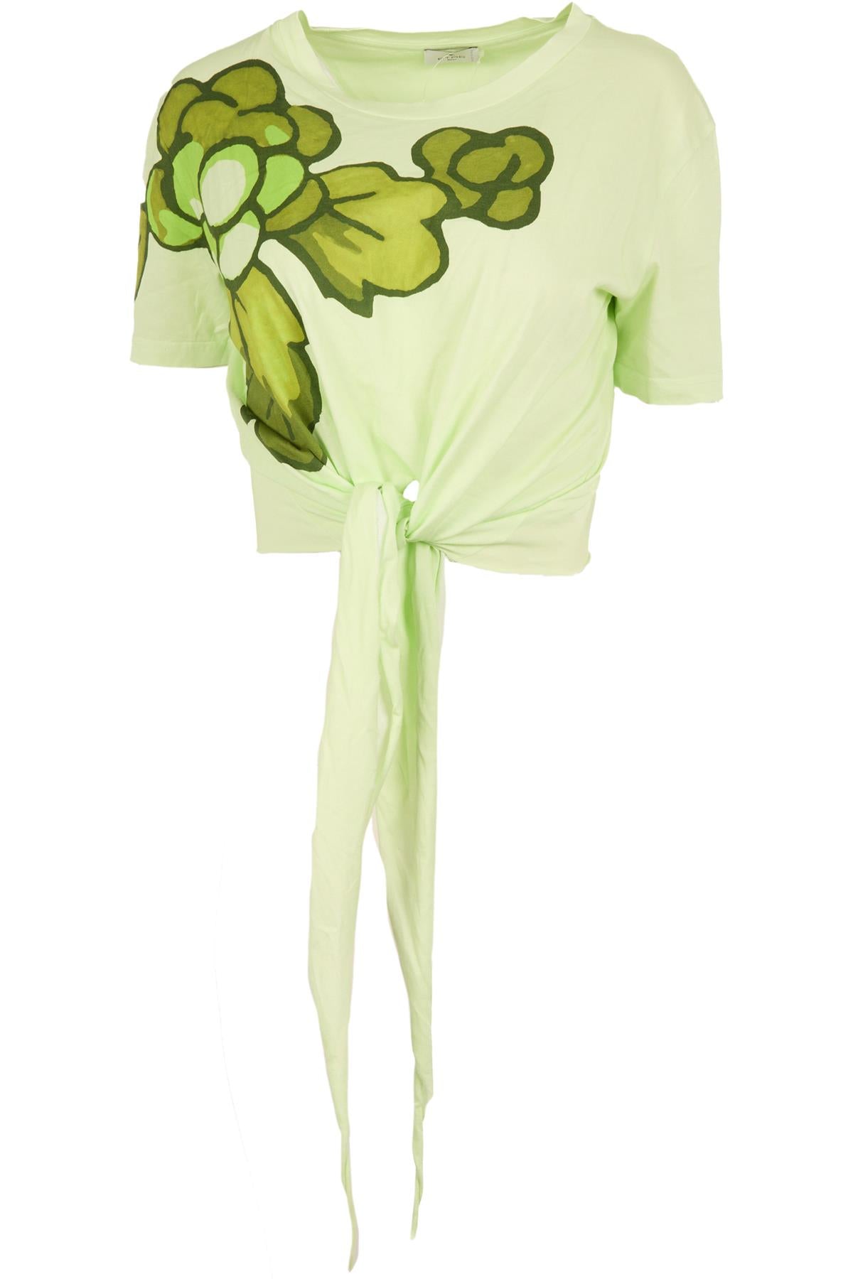 ETRO GREEN COTTON TOP MEDIUM