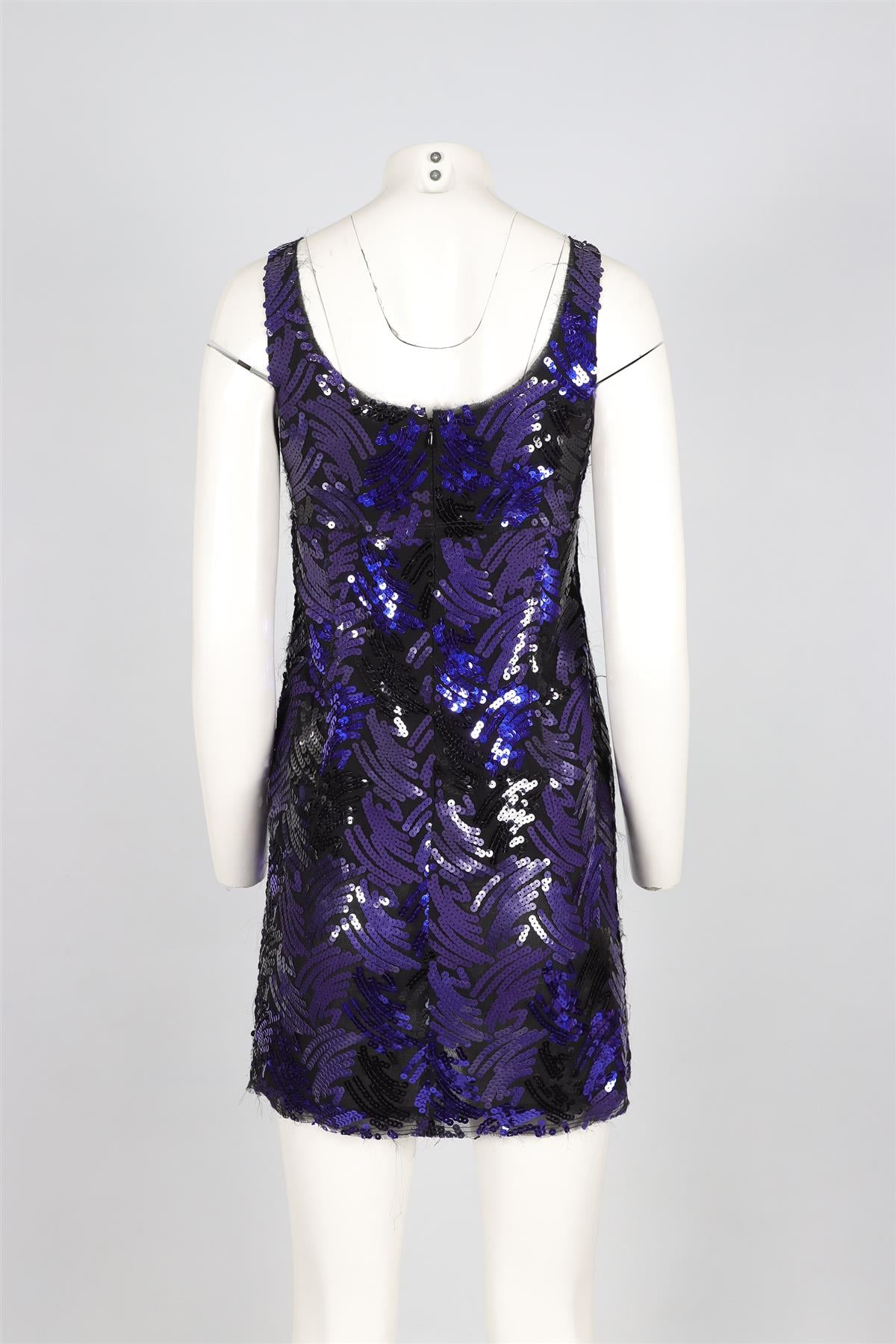 MARC JACOBS NAVY SEQUIN MINI DRESS US 2 UK 6
