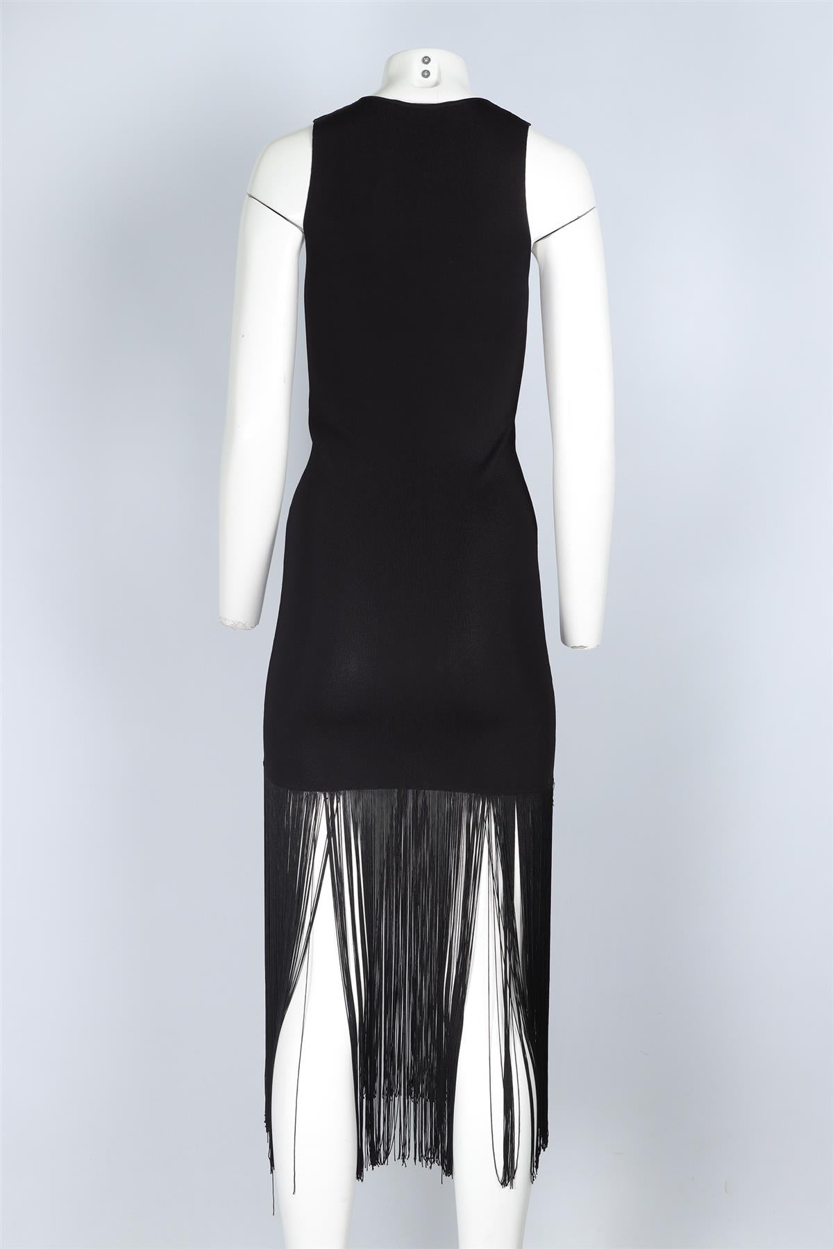 CHRISTOPHER KANE BLACK KNIT MAXI DRESS MEDIUM