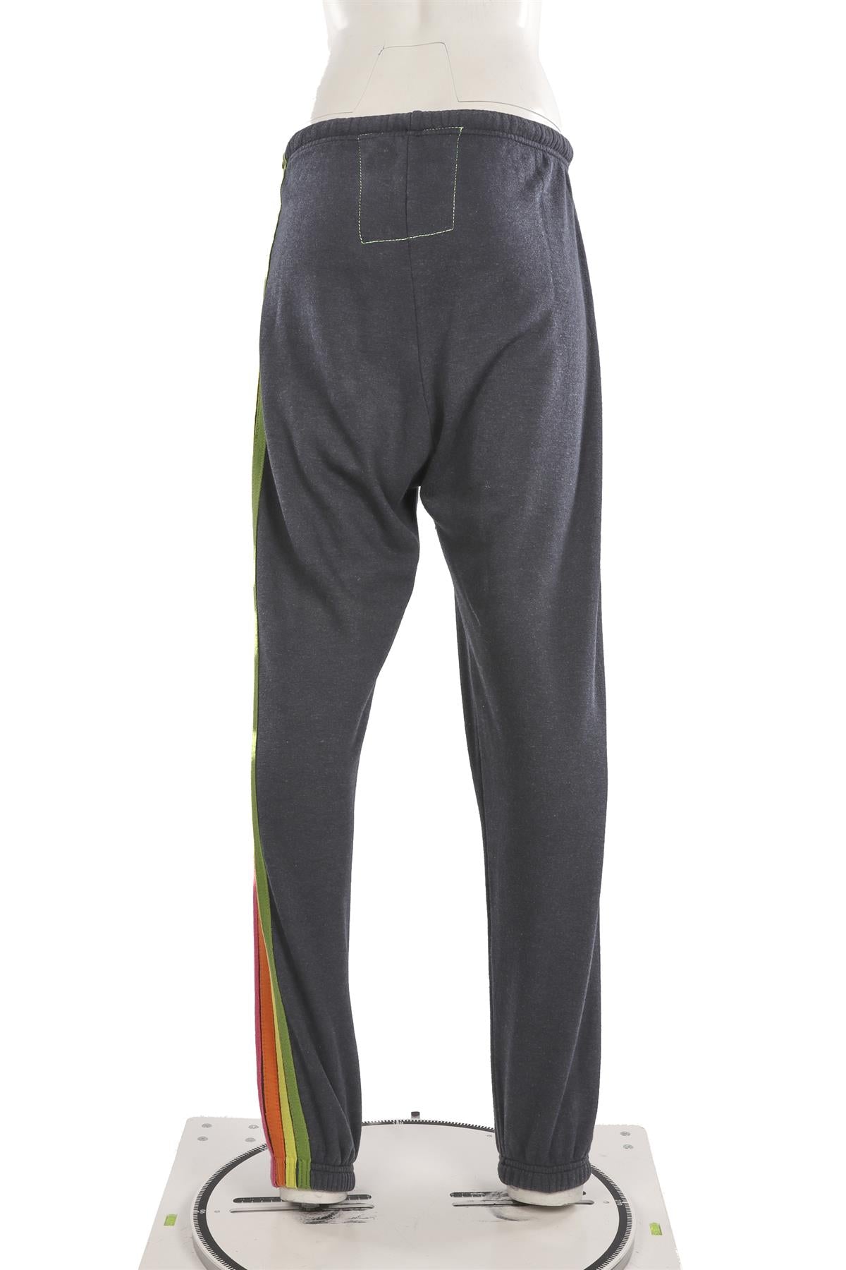 AVIATOR NATION NAVY COTTON TRACK PANTS MEDIUM