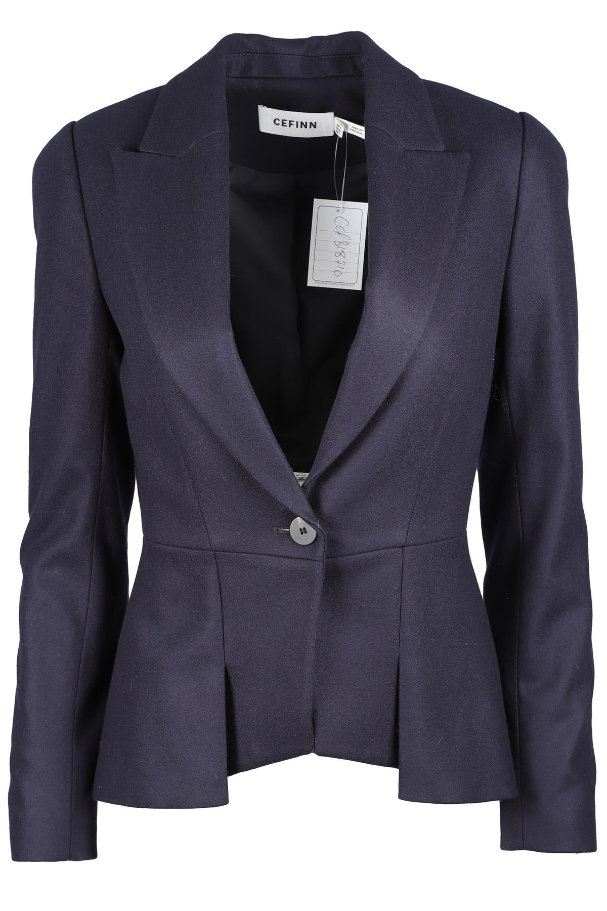 CEFINN NAVY WOOL BLAZER UK 6