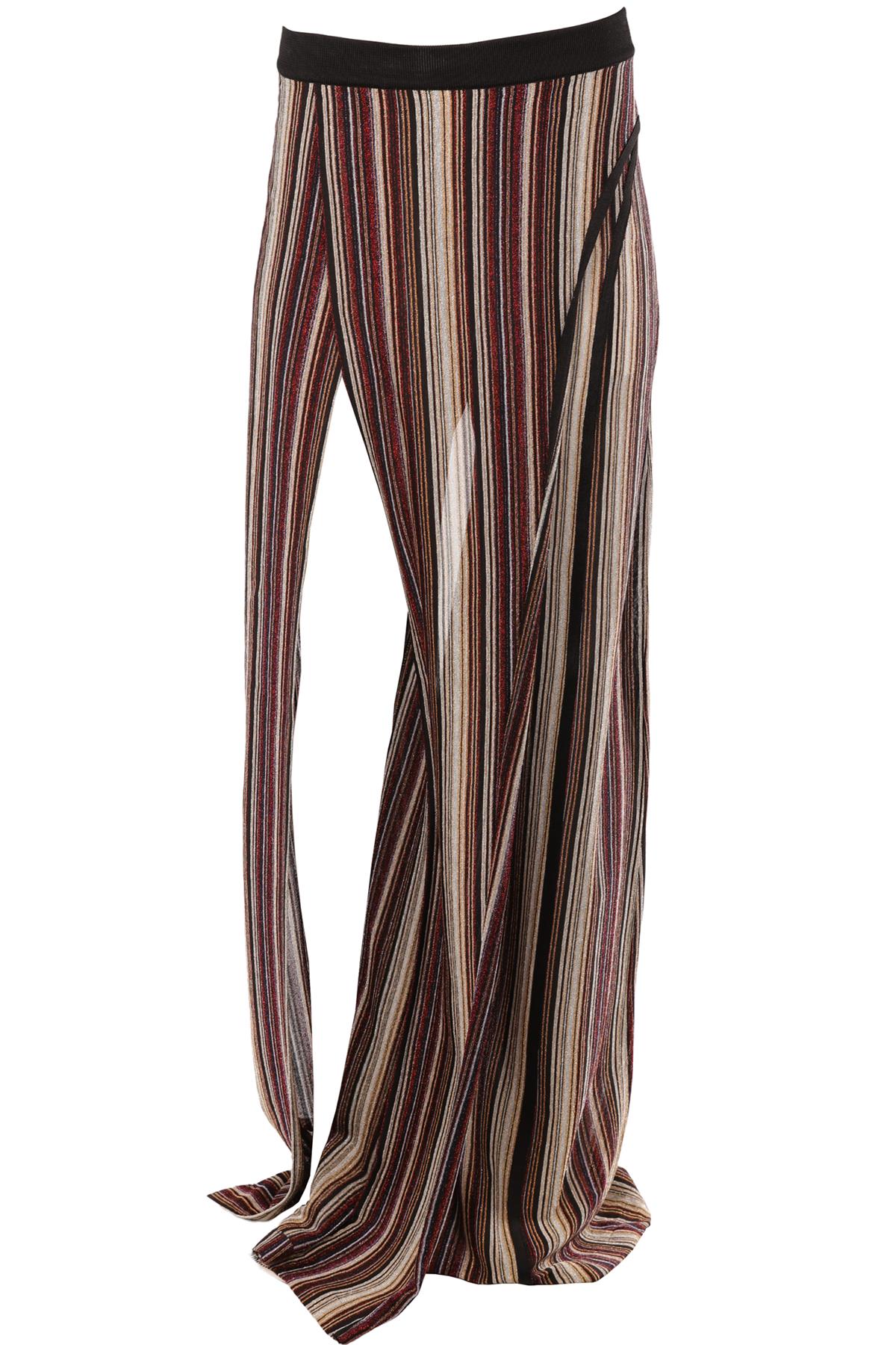 BALMAIN MULTI KNIT WIDE LEG PANTS FR 38 UK 10