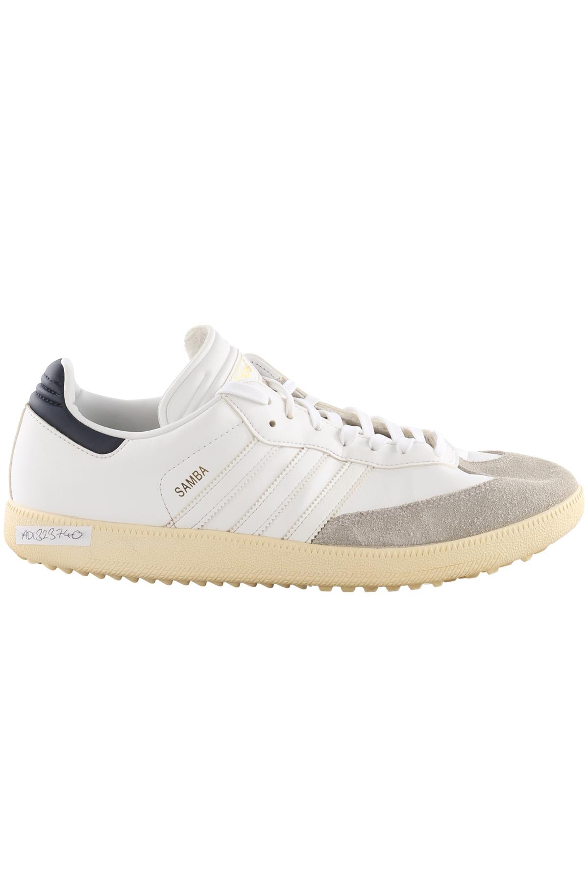 ADIDAS WHITE MEN'S SAMBA WHITE COLLEGIATE NAVY GOLF SHOES EU 48 UK 12.5 US 13