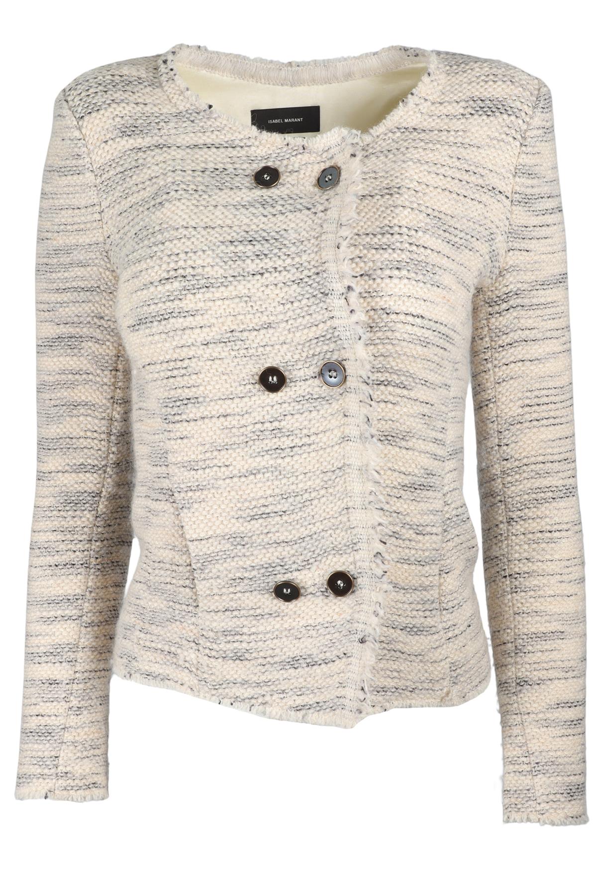 ISABEL MARANT CREAM WOOL JACKET FR 36 UK 8