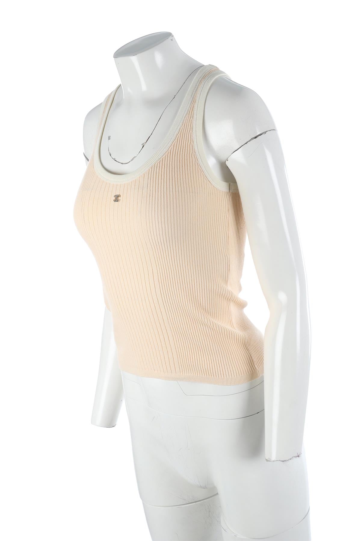 CHANEL PEACH 2025 COTTON TOP FR 34