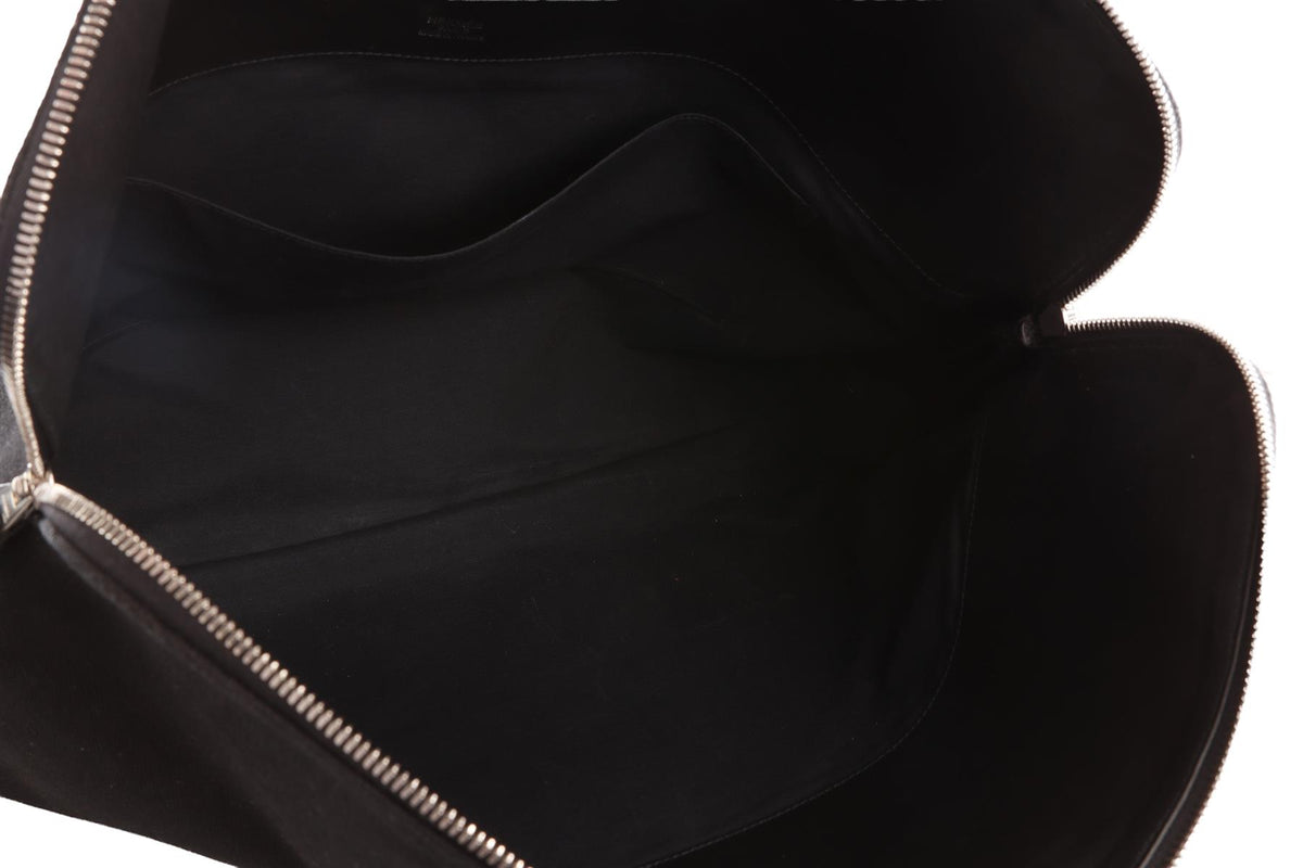 HERMÈS BLACK 2005 HEEBOO 50 CM CANVAS TOTE BAG