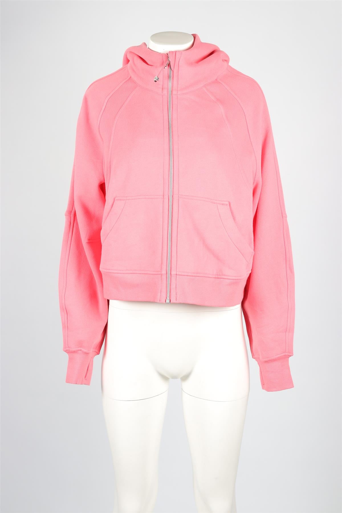 LULULEMON PINK COTTON HOODIE MEDIUM-LARGE