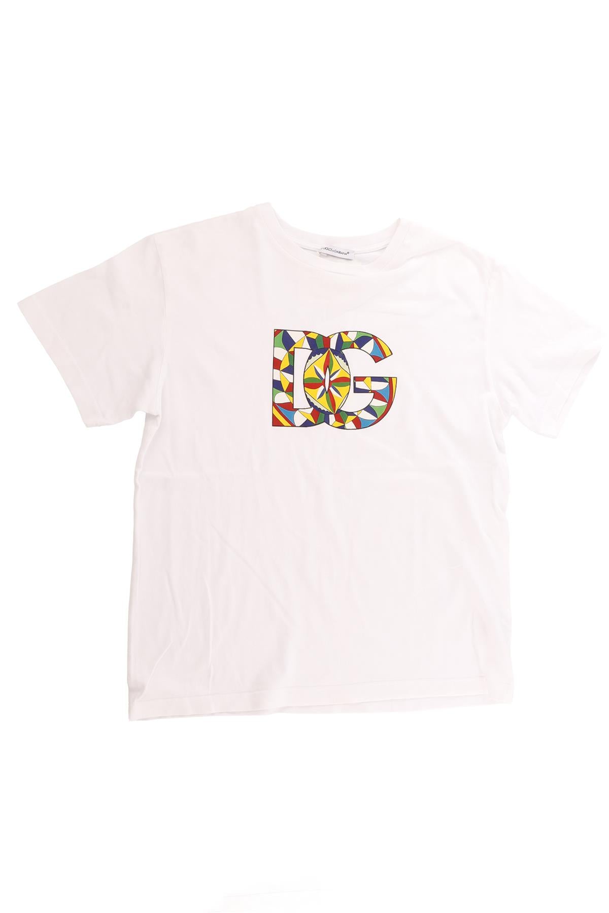 DOLCE & GABBANA WHITE KIDS BOYS T-SHIRT 9-10 YEARS