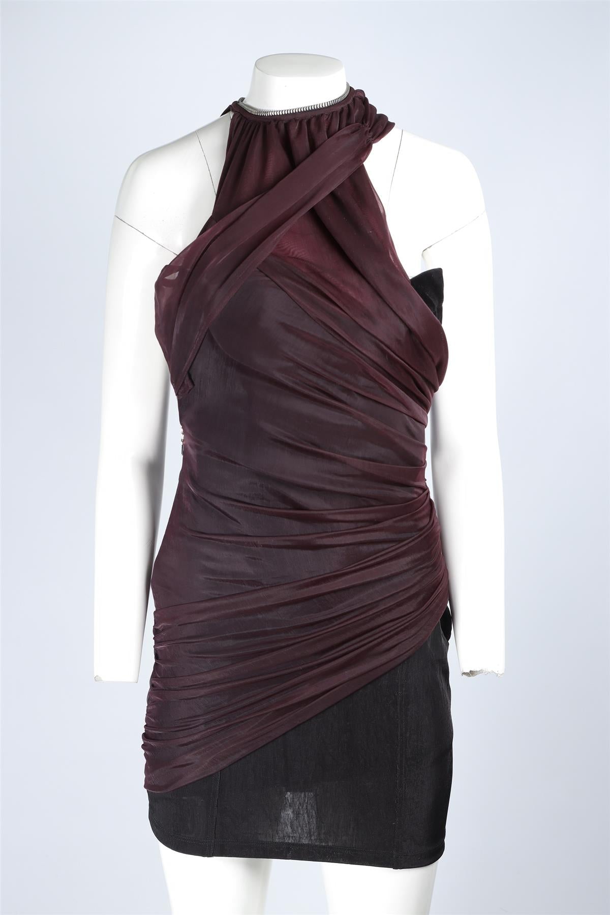ALEXANDER WANG PURPLE MESH MINI DRESS US 6 UK 10