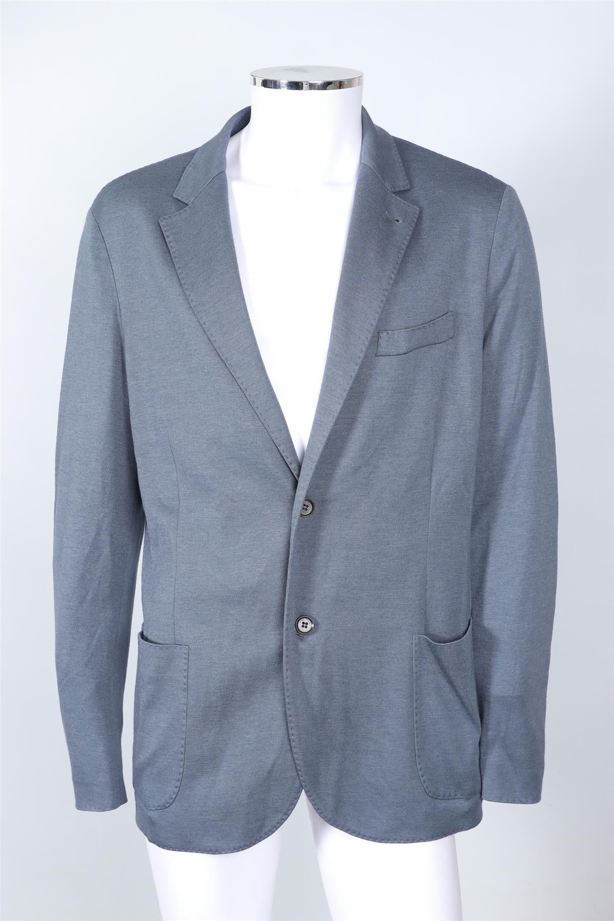 LORO PIANA BLUE MEN'S CASHMERE BLAZER IT 56 UK 46