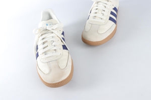 ADIDAS CREAM MEN'S SAMBA OFF WHITE DARK BLUE CLEAR SKY SNEAKERS EU 42 UK 8 US 9.5