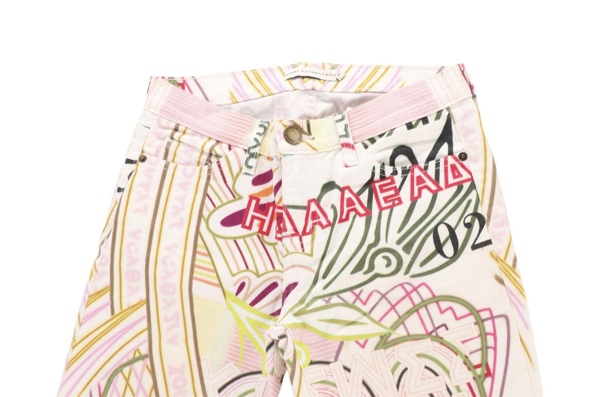 MARY KATRANTZOU MULTI DENIM SKINNY JEANS W26