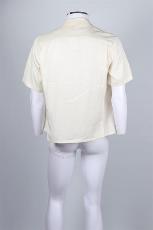 NO MAINTENANCE MEN'S CREAM TENCIL SHIRT SMALL