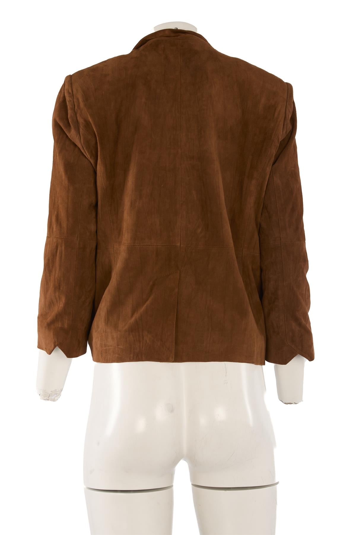 ZADIG & VOLTAIRE BROWN SUEDE BLAZER FR 36 UK 8