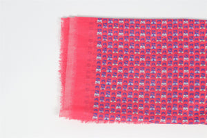 FENDI PINK COTTON SCARF