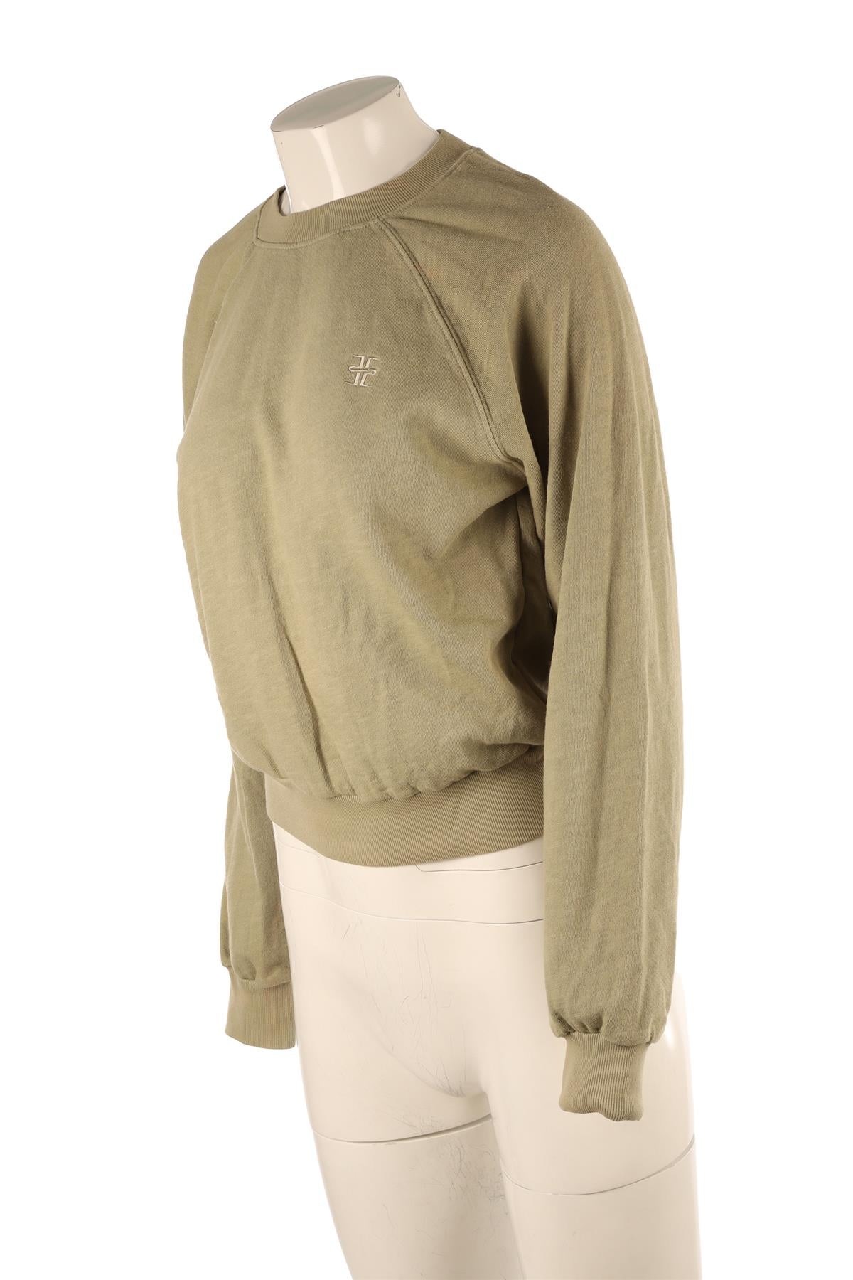 ETERNE GREEN COTTON SWEATSHIRT SMALL