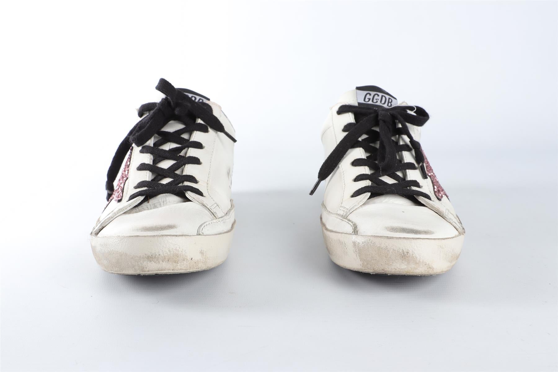 GOLDEN GOOSE DELUXE BRAND WHITE SUPERSTAR LEATHER SNEAKERS EU 38 UK 5 US 8