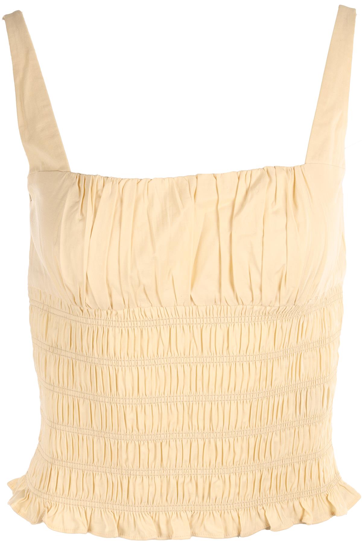 REFORMATION CREAM COTTON TOP SMALL