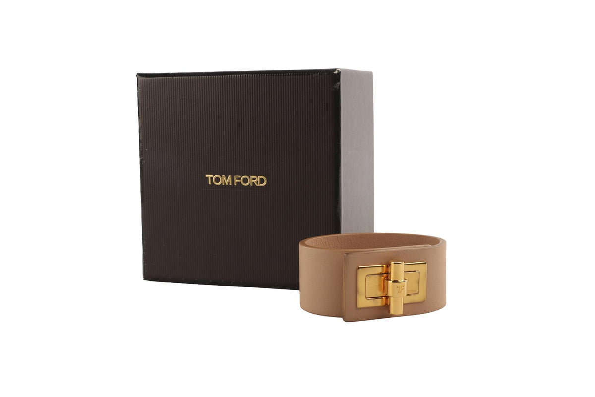 TOM FORD NUDE NATALIA LEATHER CUFF MEDIUM