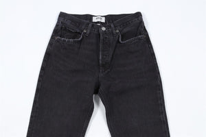 AGOLDE BLACK HIGH RISE STRAIGHT LEG JEANS W24 UK 6