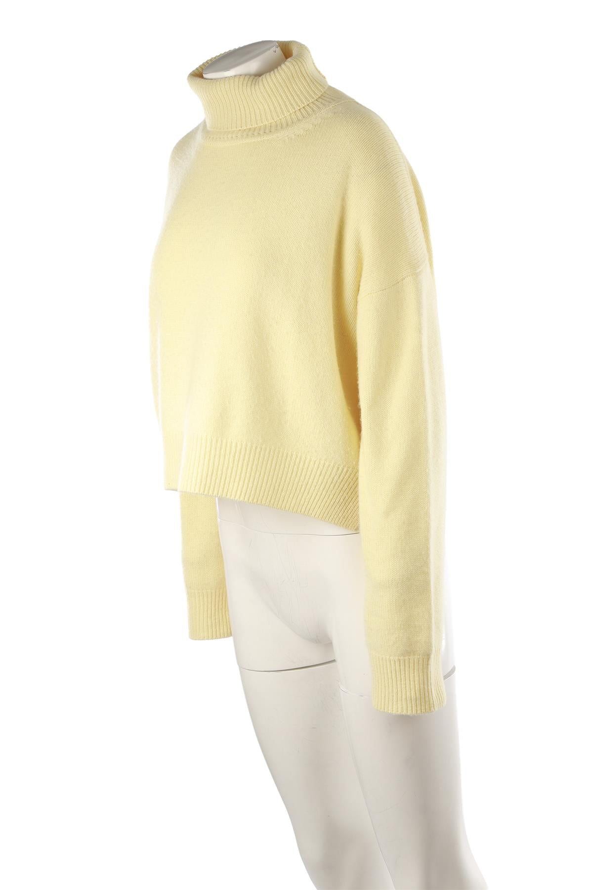 YELLOW CASHMERE SWEATER
