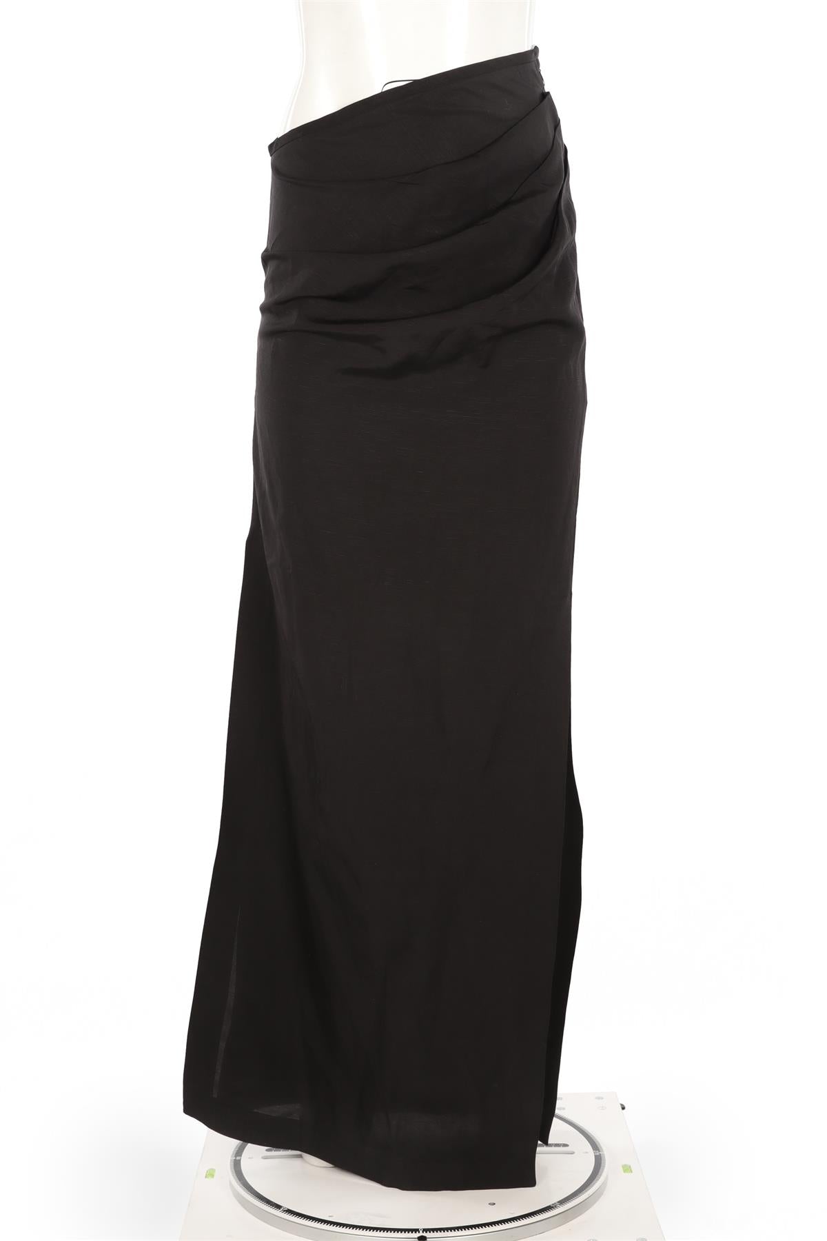 MAGALA BLACK LINEN MAXI SKIRT SMALL