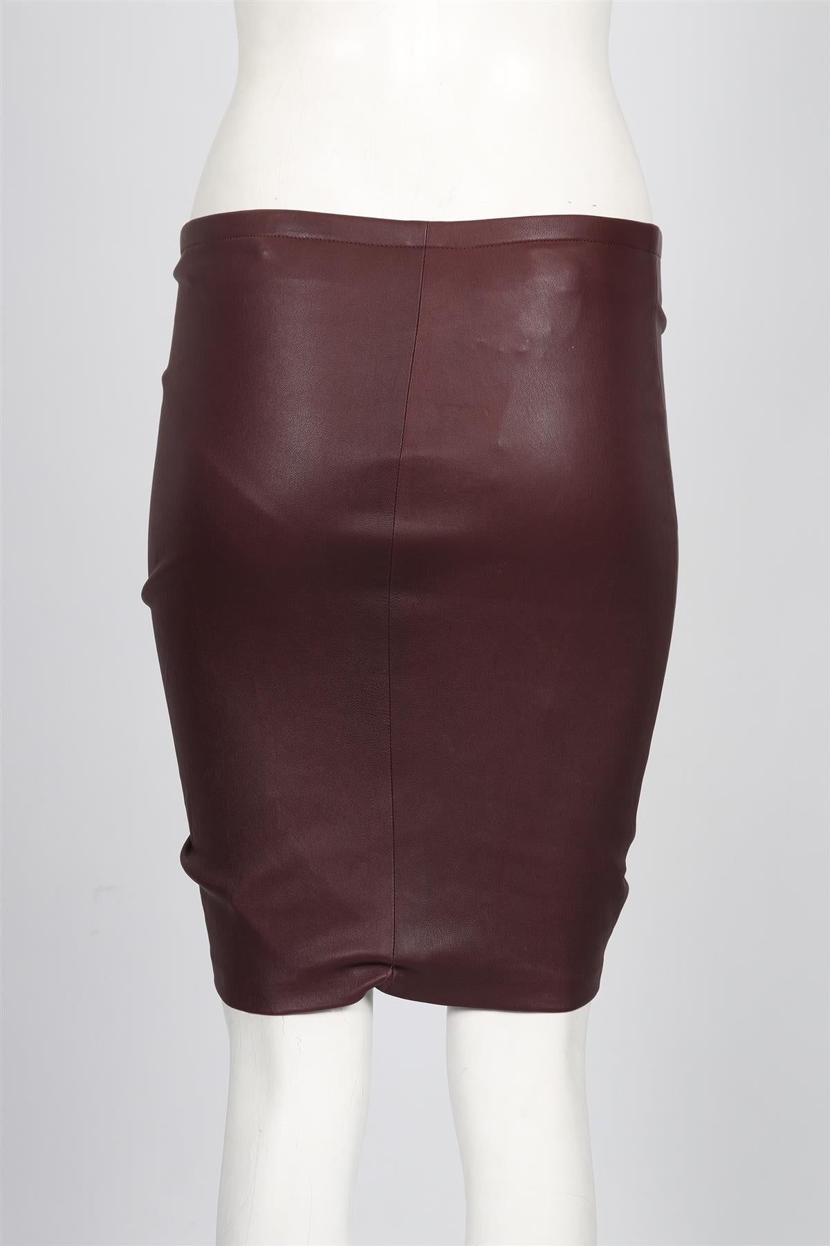 STOUL LEATHER MINI SKIRT SMALL