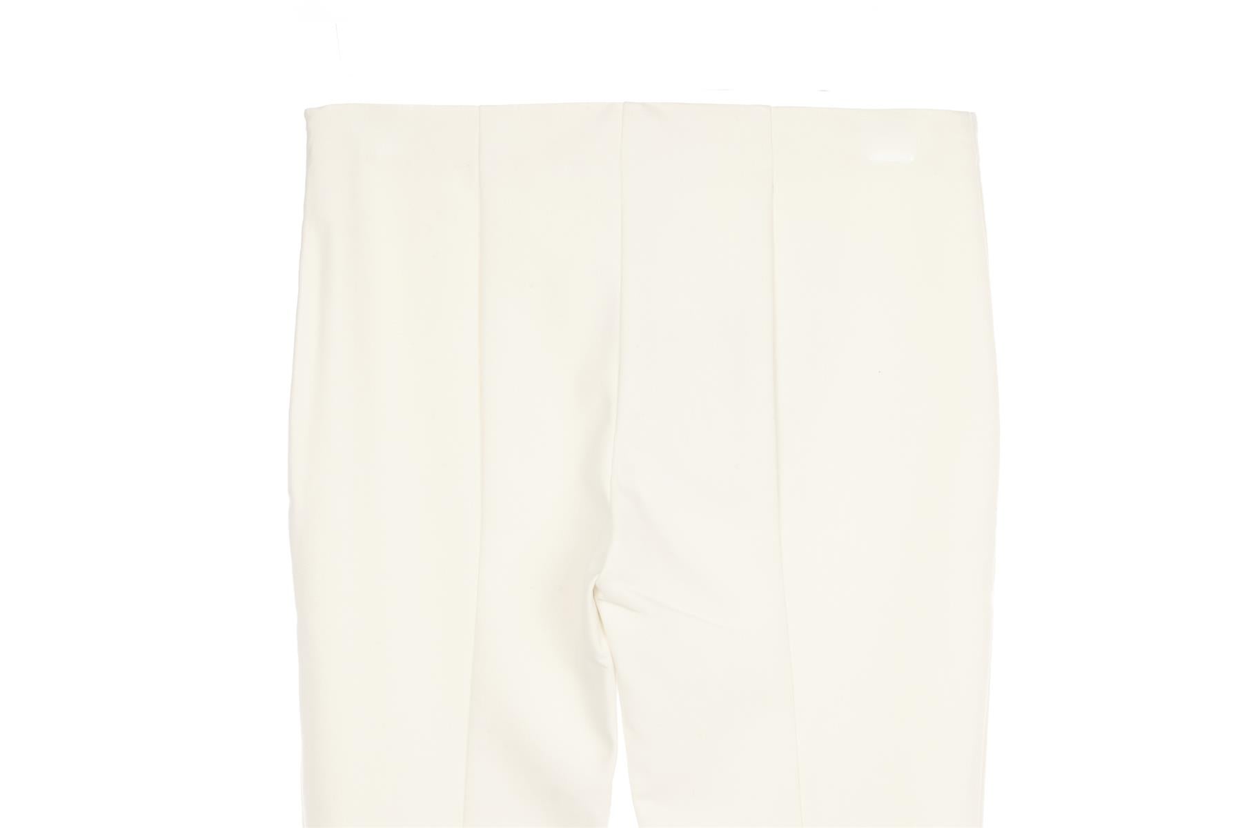THE ROW IVORY COTTON SKINNY PANTS US 2 UK 6