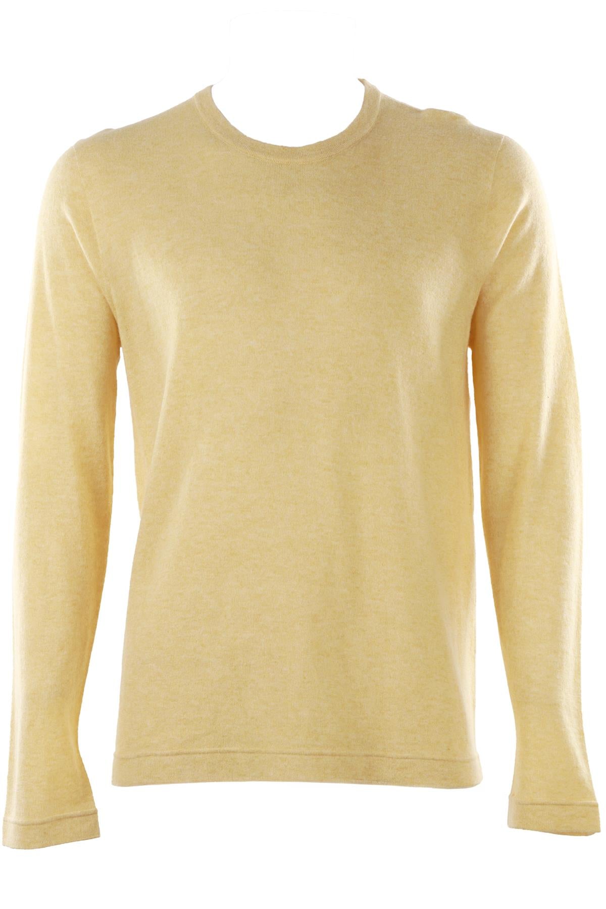 YELLOW MEN'S CASHMERE SWEATER