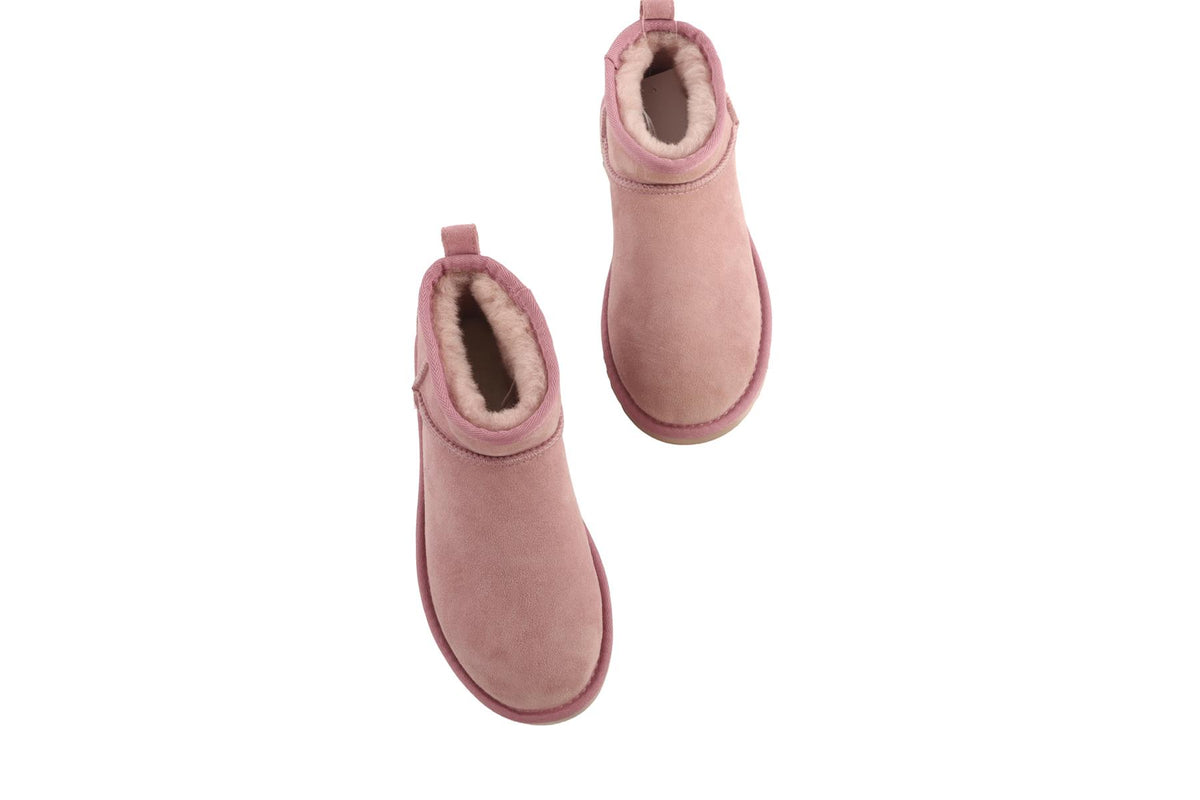 UGG PINK SUEDE ANKLE BOOTS EU 37 UK 4 US 6