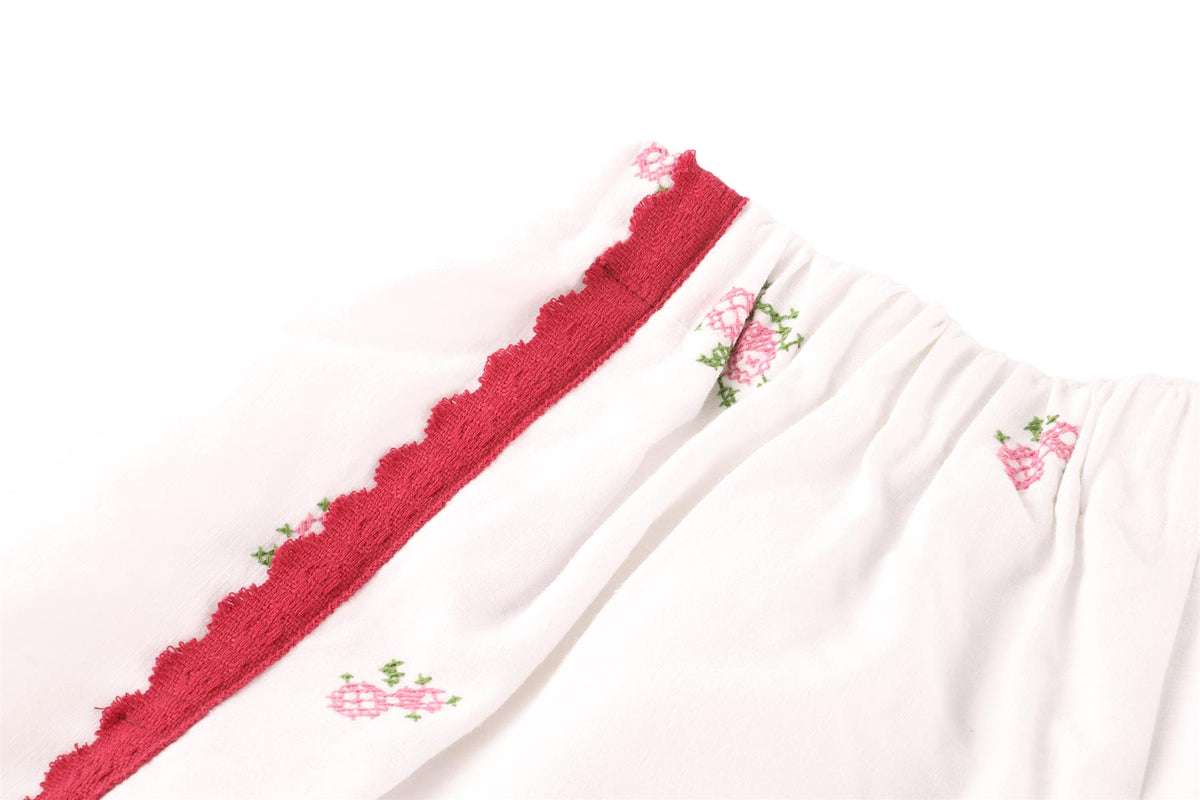 ORSINA WHITE COTTON SHORTS LARGE