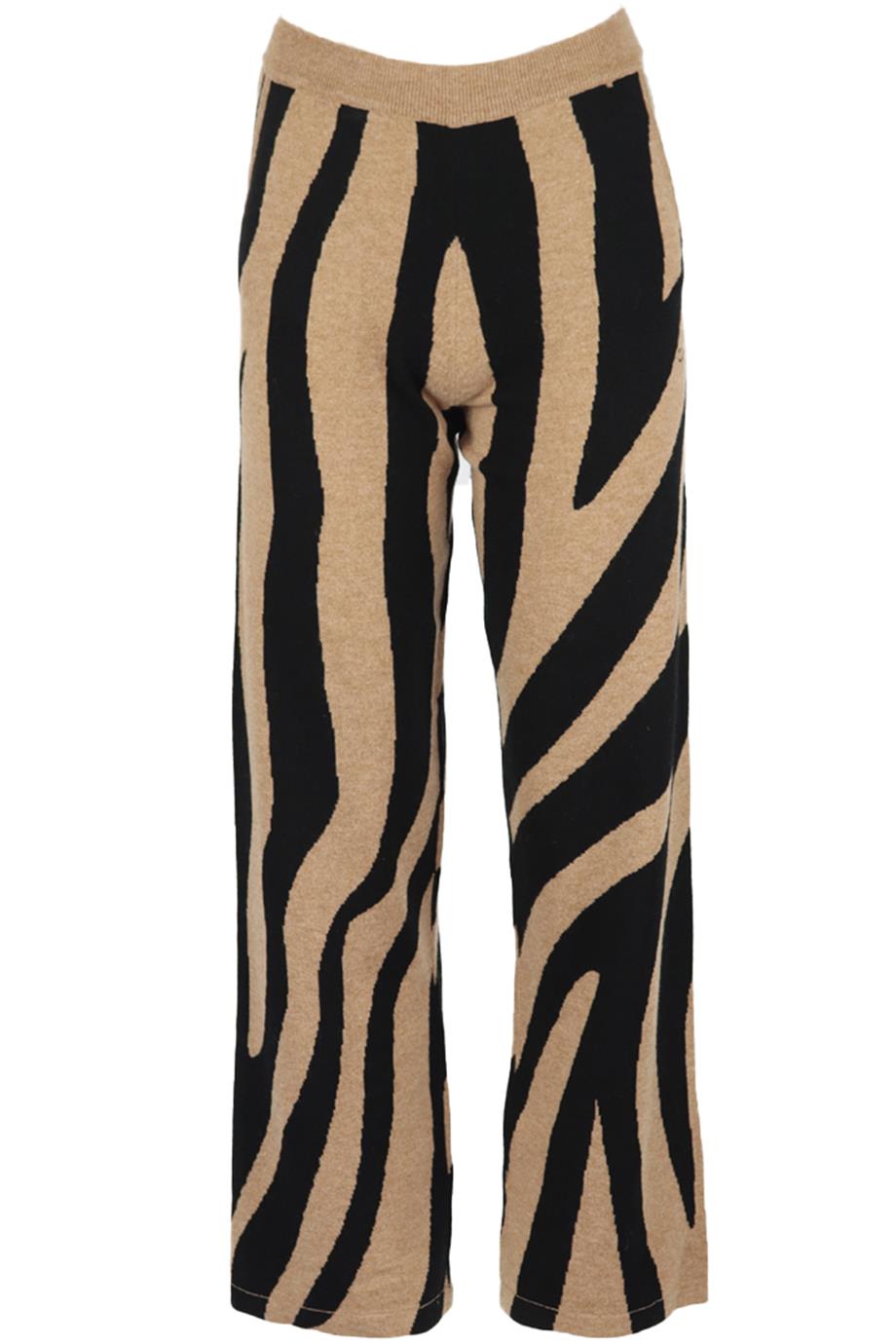 CHINTI AND PARKER INTARSIA WOOL BLEND STRAIGHT LEG PANTS XSMALL