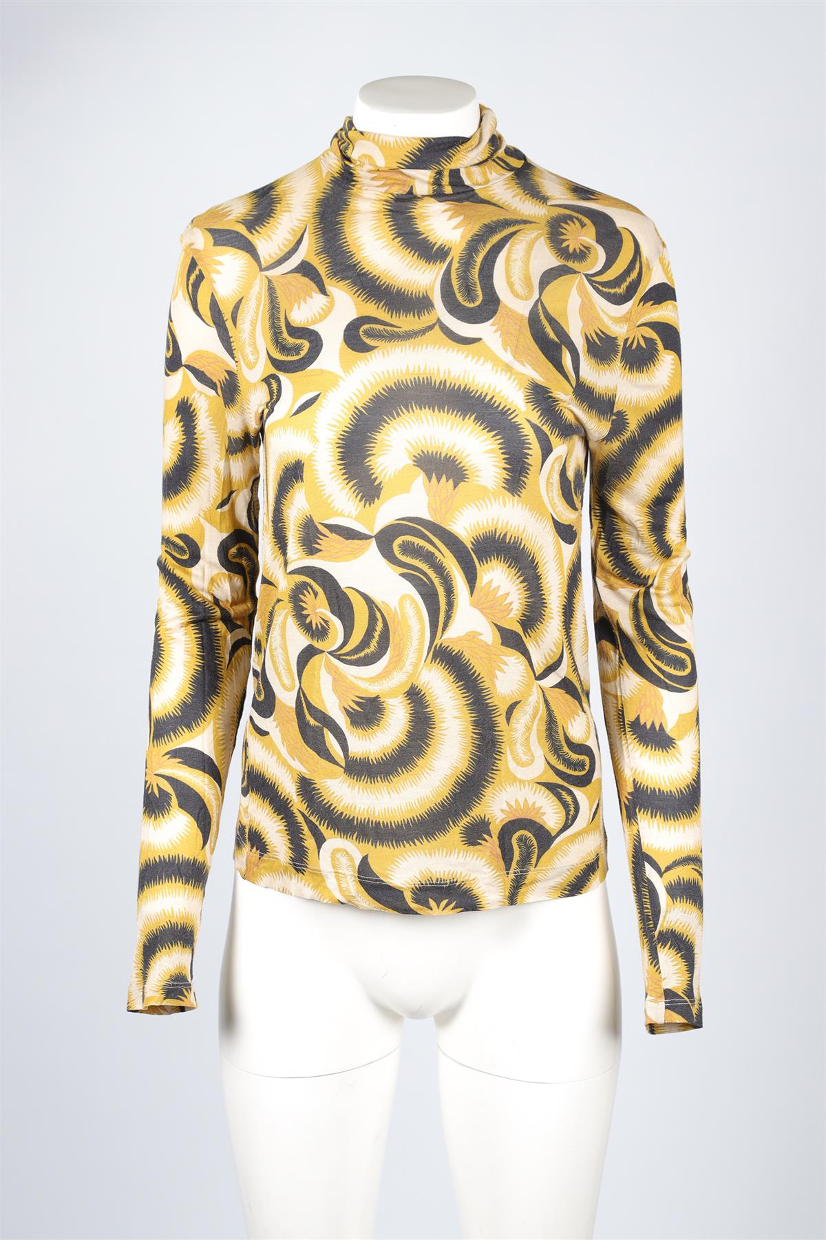DRIES VAN NOTEN YELLOW MODAL TOP SMALL