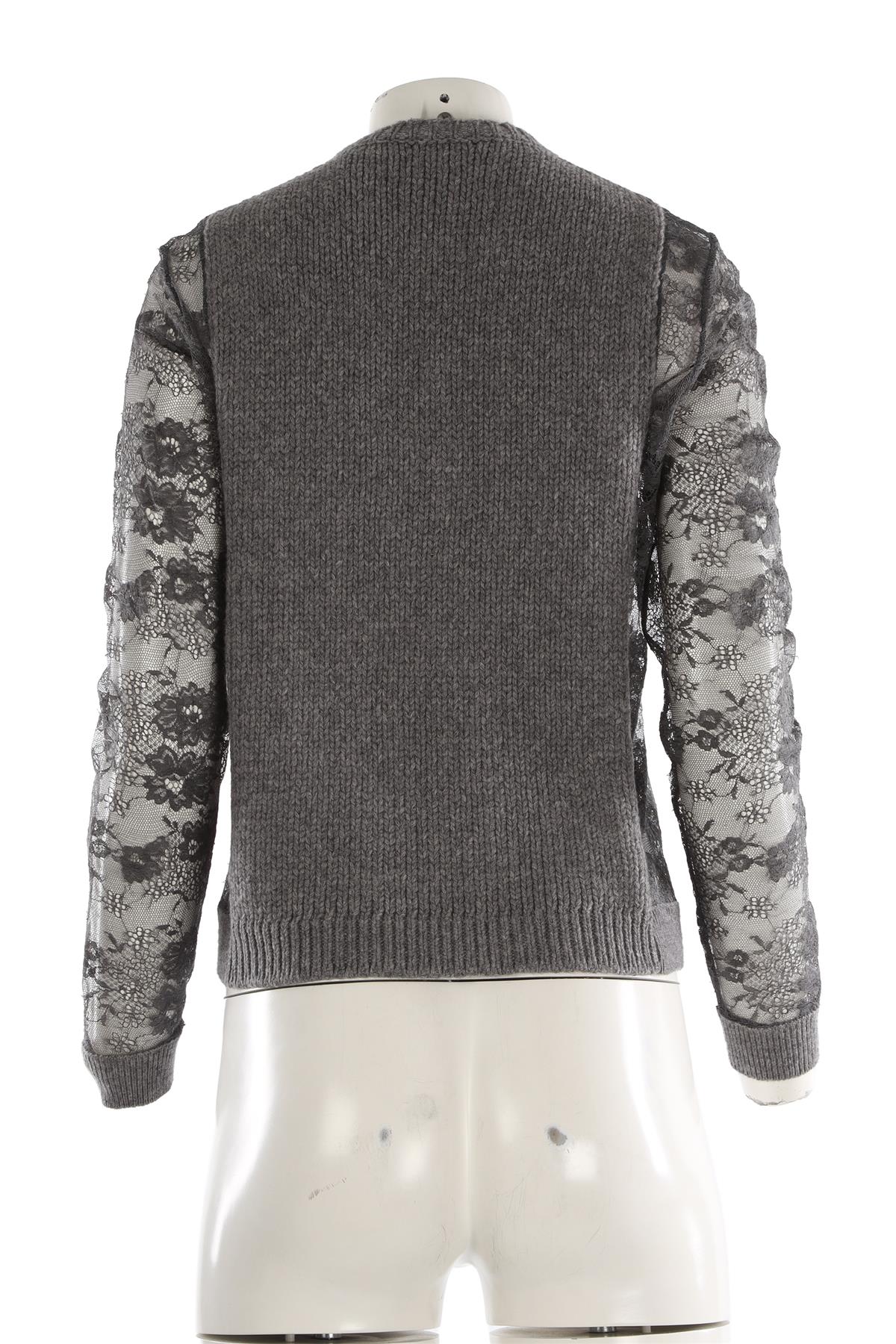 VALENTINO GREY WOOL SWEATER SMALL