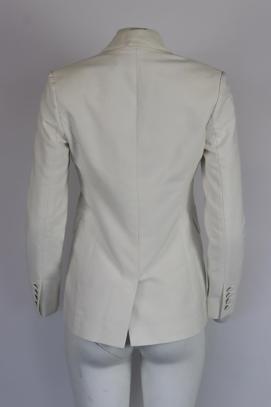 GABRIELA HEARST COTTON BLEND BLAZER IT 40 UK 8