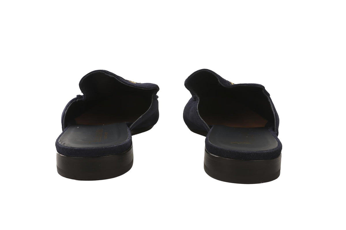 BILLIONAIRE NAVY MEN'S SUEDE MULES EU 42 UK 8 US 9