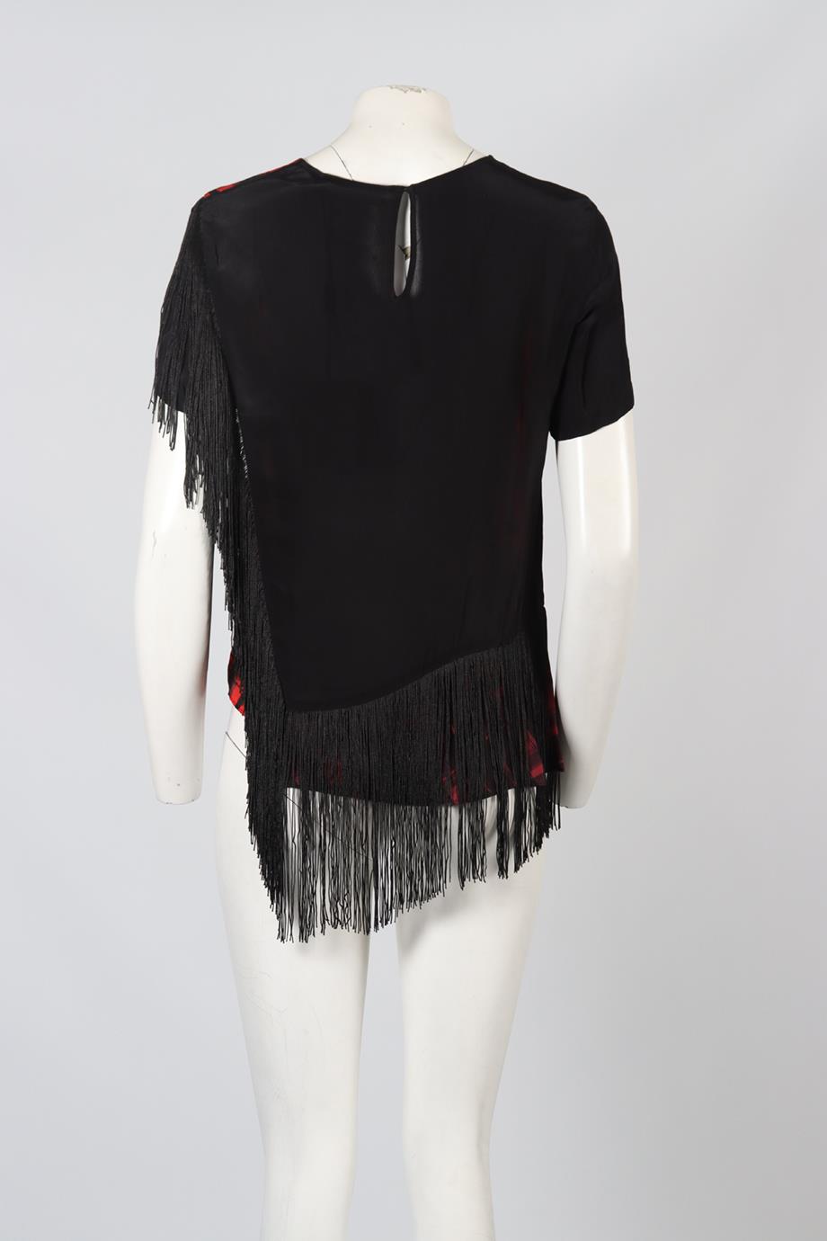 PREEN LINE BY THORNTON BREGAZZI PRINTED CREPE TOP SMALL