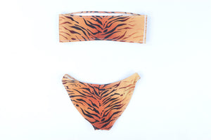 TRIANGLE BROWN BIKINI MEDIUM-LARGE