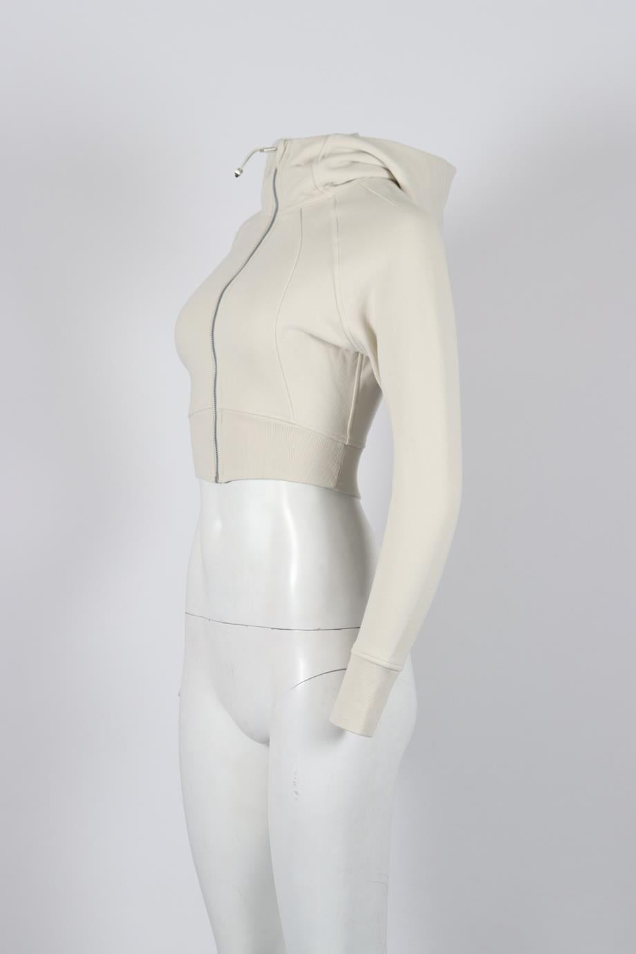 LULULEMON CROPPED COTTON BLEND HOODIE US 2 UK 6