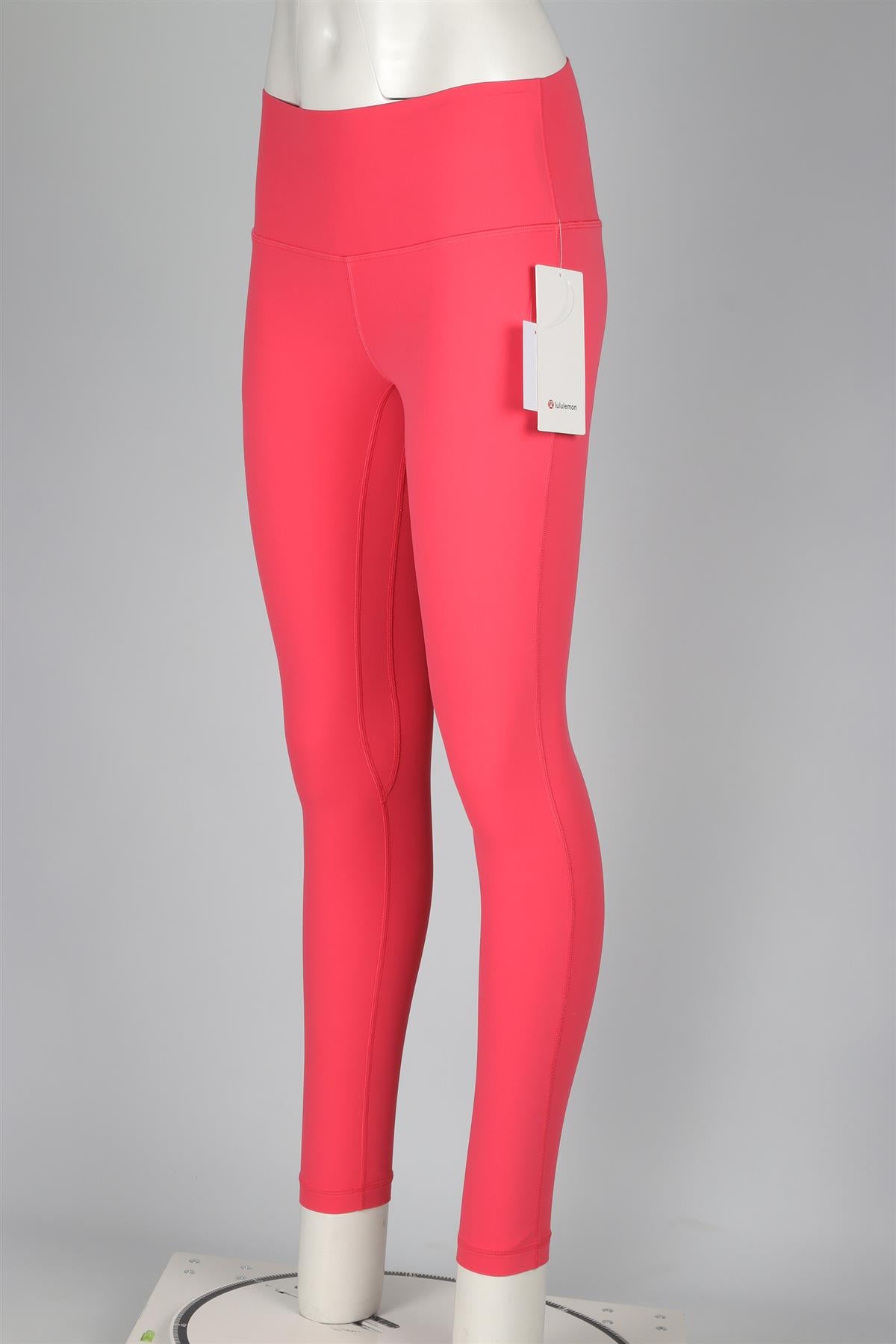 LULULEMON PINK JERSEY LEGGINGS US 4 UK 8