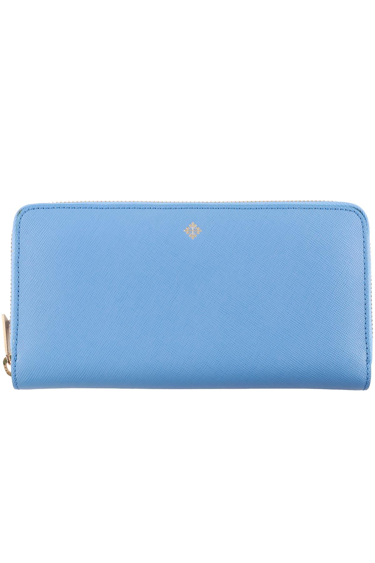 PATEK PHILIPPE BLUE LEATHER WALLET